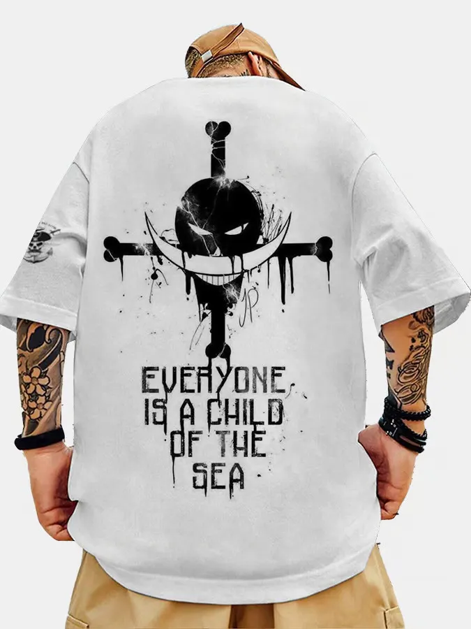 Men's Fashion One Piece Every One Is A Child Of The Sea T-shirt