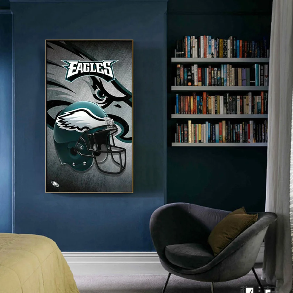 Philadelphia Eagles Football Logo - 5D Diamond Painting 