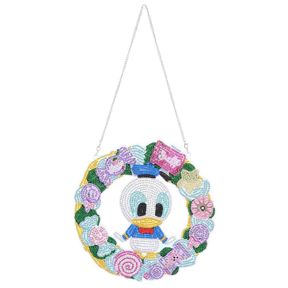 

Cartoon Duck Wreath - 5D DIY Craft Pendant - 23*23CM, 501 Original