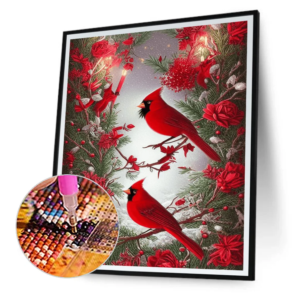 Diamond Painting - Full Round Drill - Cardinal(Canvas Size|30*40cm)