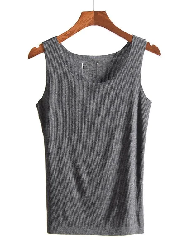 Comfortable Pure Color Sleeveless Vest