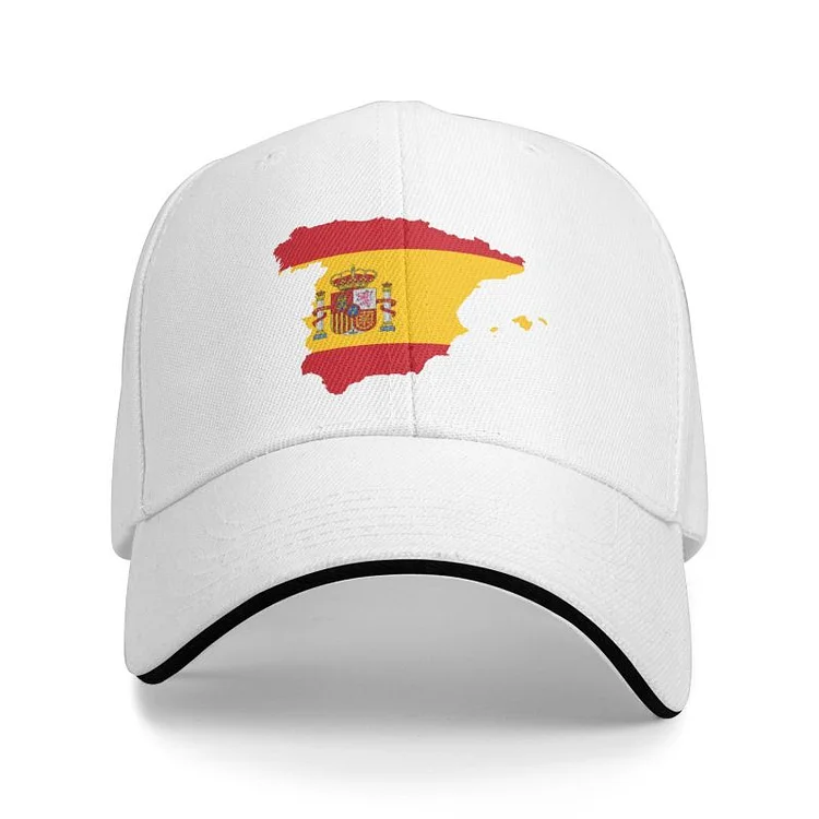Spain Coat Of Arms Baseball Cap Men Women Custom Adjustable Adult Spanish Flag Map Dad Hat Spring