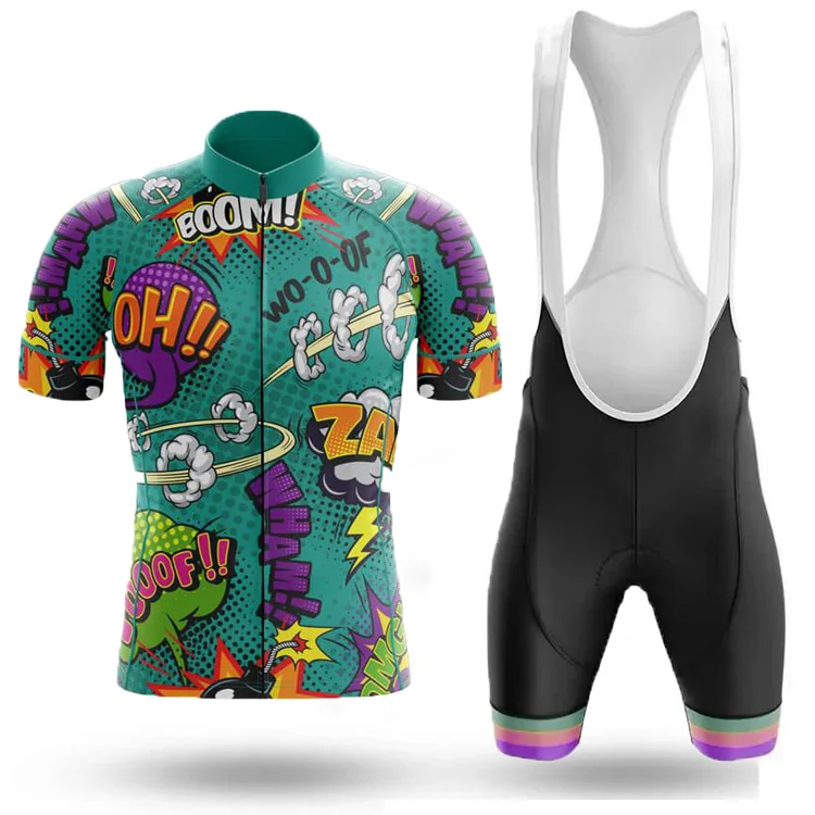 Funny Comic Men's Short Sleeve Cycling Kit