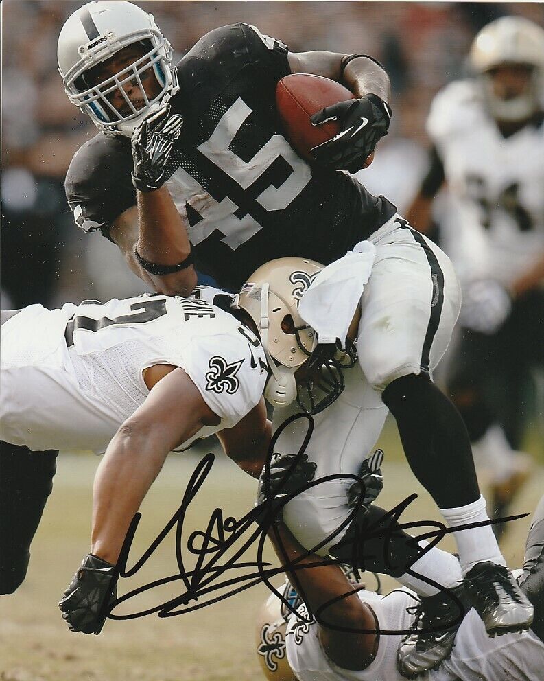 MARCEL REECE SIGNED OAKLAND RAIDERS 8x10 Photo Poster painting #1 LAS VEGAS NFL AUTOGRAPH PROOF!