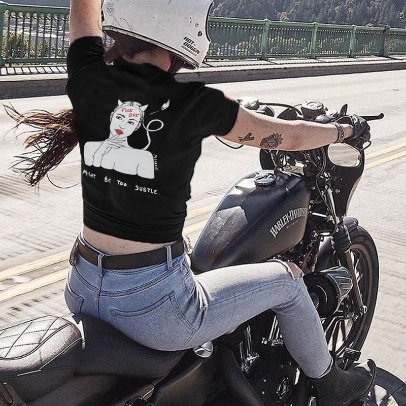 Fvck Off Printed Casual Women T-shirt