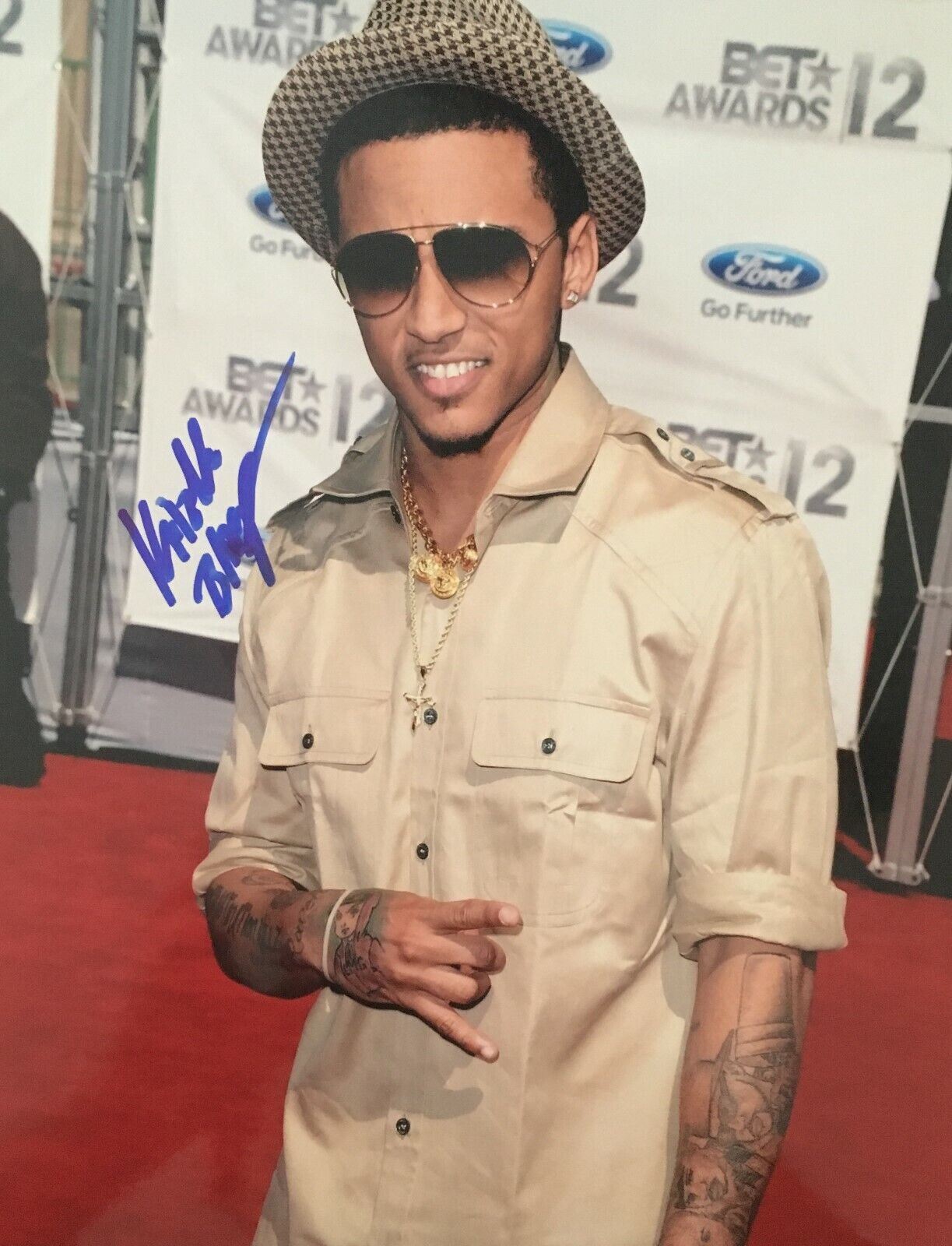 Kirko Bangz Rapper Signed 8x10 Photo Poster painting Autographed COA E1