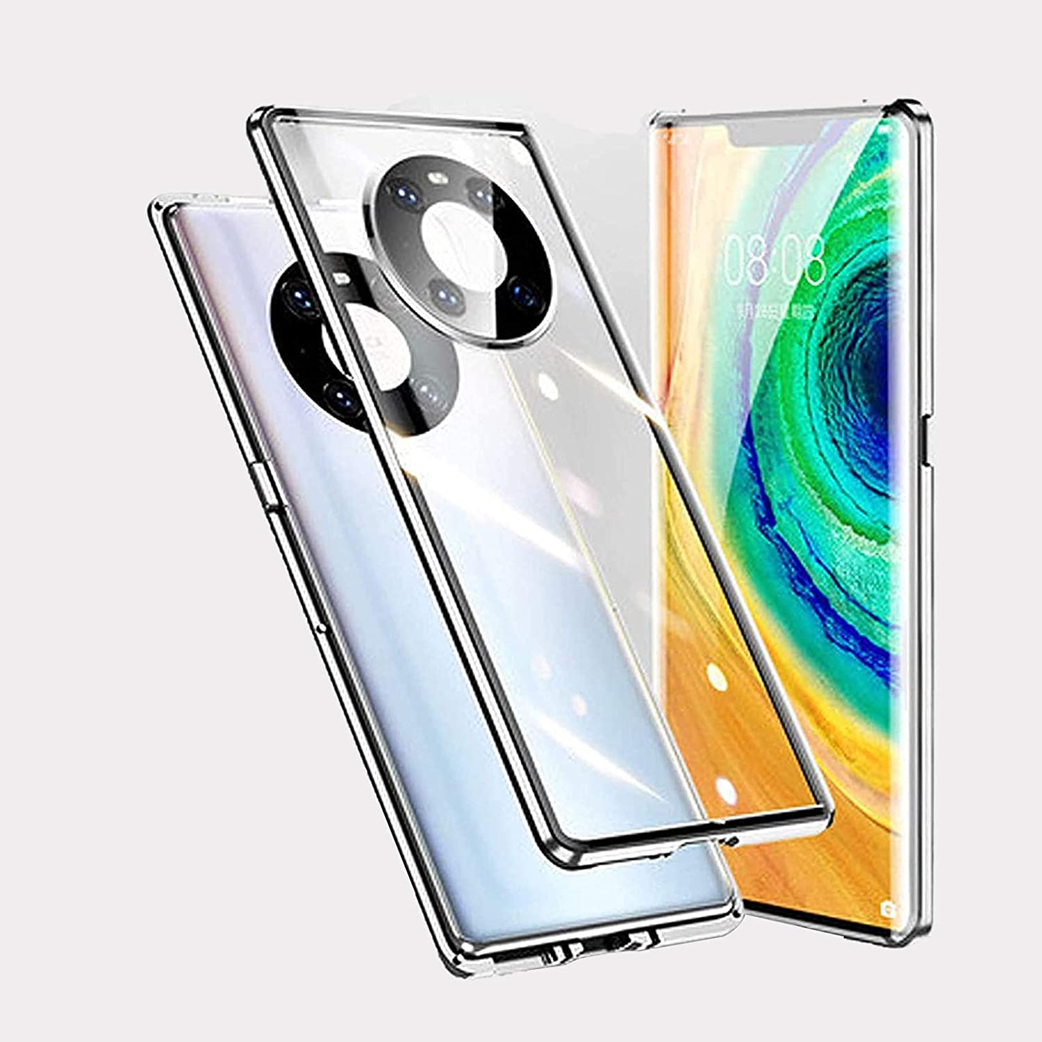Upgraded Two Side Tempered Glass Magnetic Adsorption Phone Case For Huawei Mate10 Mate20 Mate30 Mate40 Series