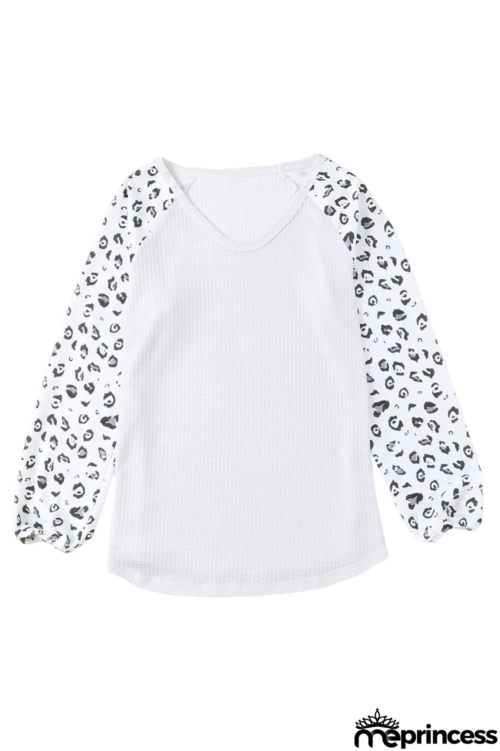 Leopard Print Thermal Long Sleeve Top