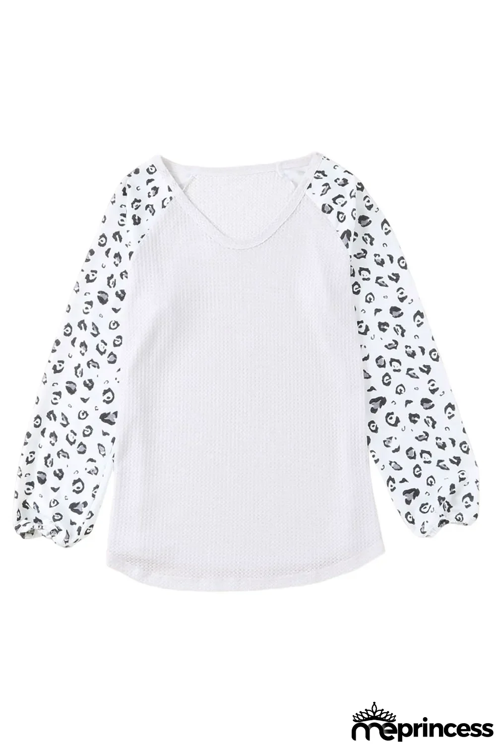 Leopard Print Thermal Long Sleeve Top