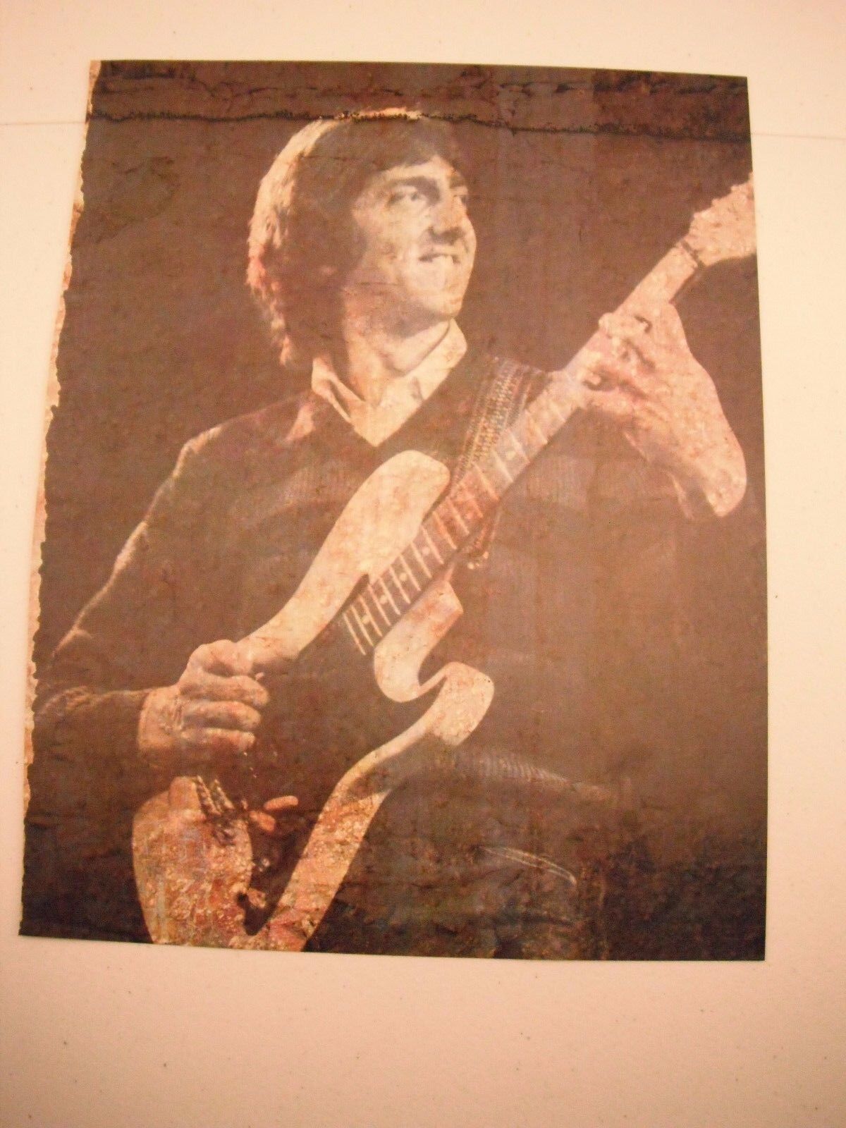 Allan Holdworth Guitarist 12x9 Coffee Table Book Photo Poster painting Page