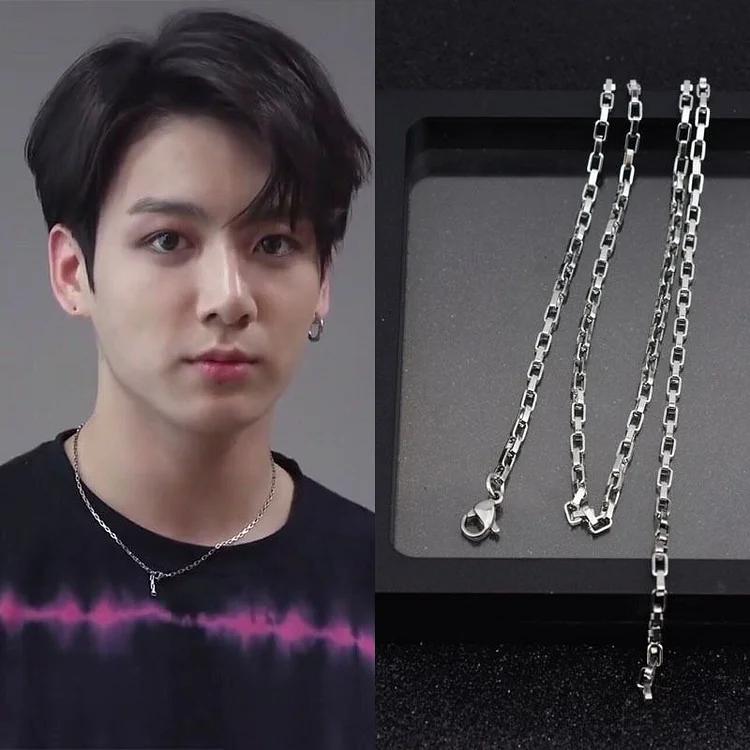 방탄소년단 JUNGKOOK Simple Clavicle Necklace