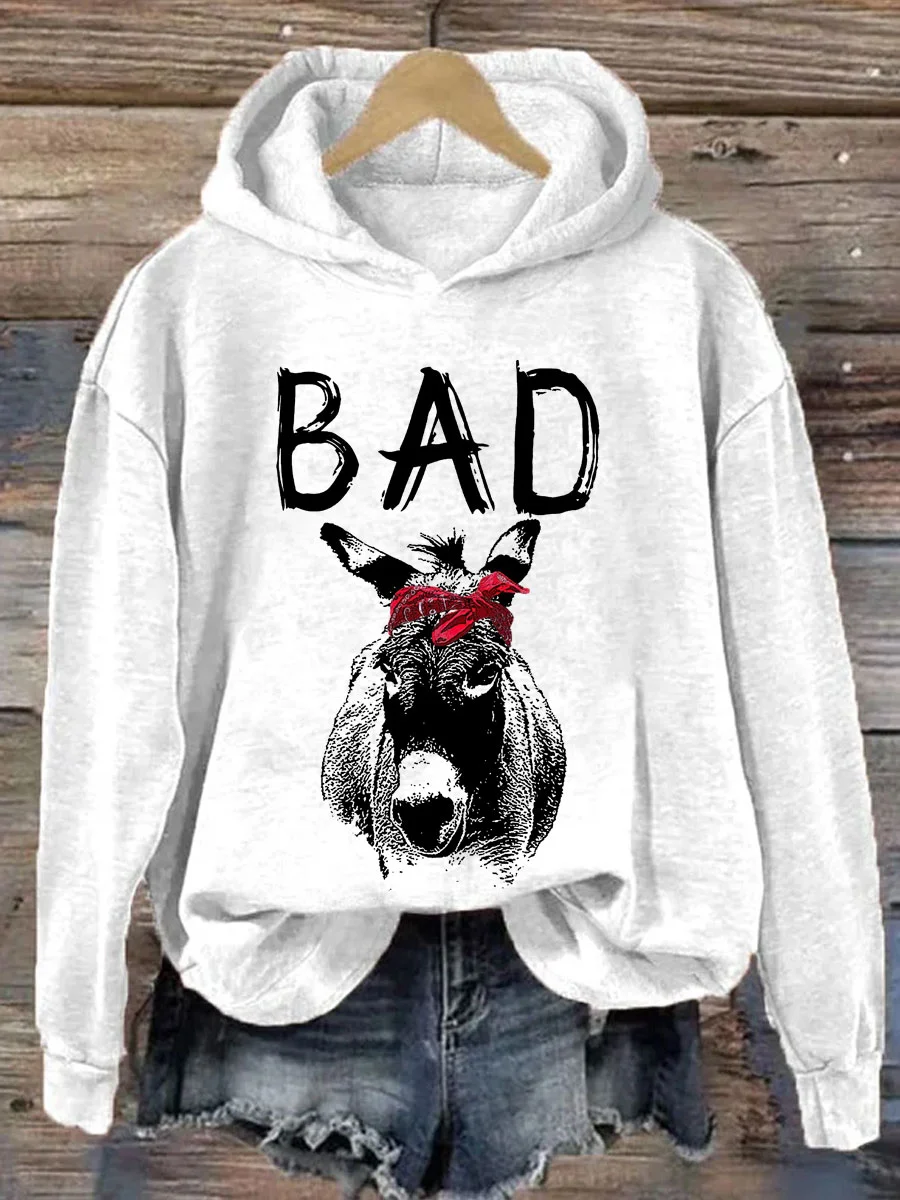 Funny Bad Ass Donkey Hoodie