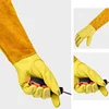 1 Pair Long Thorn Proof Rose Pruning Gloves Leather Garden Gloves for Women Men