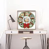 Diamond Painting -DIY Round Drill Xmas Door Wreath(40*40 CM)