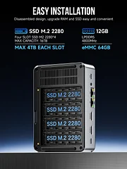 ミニPC GMKtec NucBox G9 Amazon.co.jp: GMKtec NucBox G9 ミニpc【NAS ミニPC 4ベイ 初