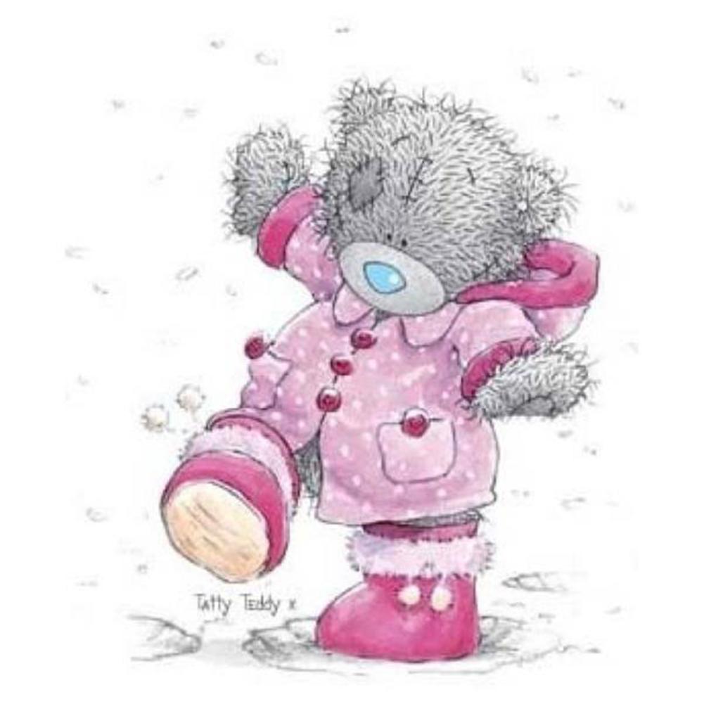 

30*30CM - Cartoon Bear - Round Drill Diamond Painting, 501 Original