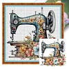 【Limited Stock Sale】Flower Sewing Machine - 11CT Stamped Cross Stitch 50*50cm/19.69*19.69in tapestrymarket