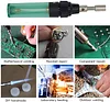 4 in 1 Portable Soldering Iron Kit,Cordless Refillable Gases Soldering Iron Pen Kit,Butane Welding Pen Burner Blow Torch,with Temperature Adjustment Function,Electronic Product Home DIY Repair Tool.