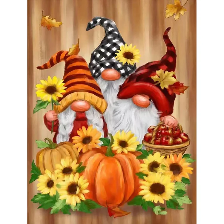 Christmas Goblins 30*40CM(Canvas) Full Round Drill Diamond Painting gbfke