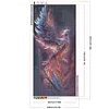 (US Only)Phoenix 5D DIY Full Drill Round Diamond Painting Kit Home Wall Decor 40x80cm