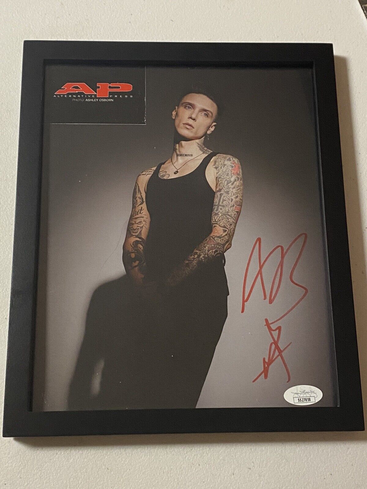 BLACK VEIL BRIDES ANDY BIERSACK SIGNED AUTOGRAPHED Photo Poster painting WITH JSA COA # SS27858