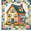 Maison-Plein diamant rond peinture-40 * 40cm