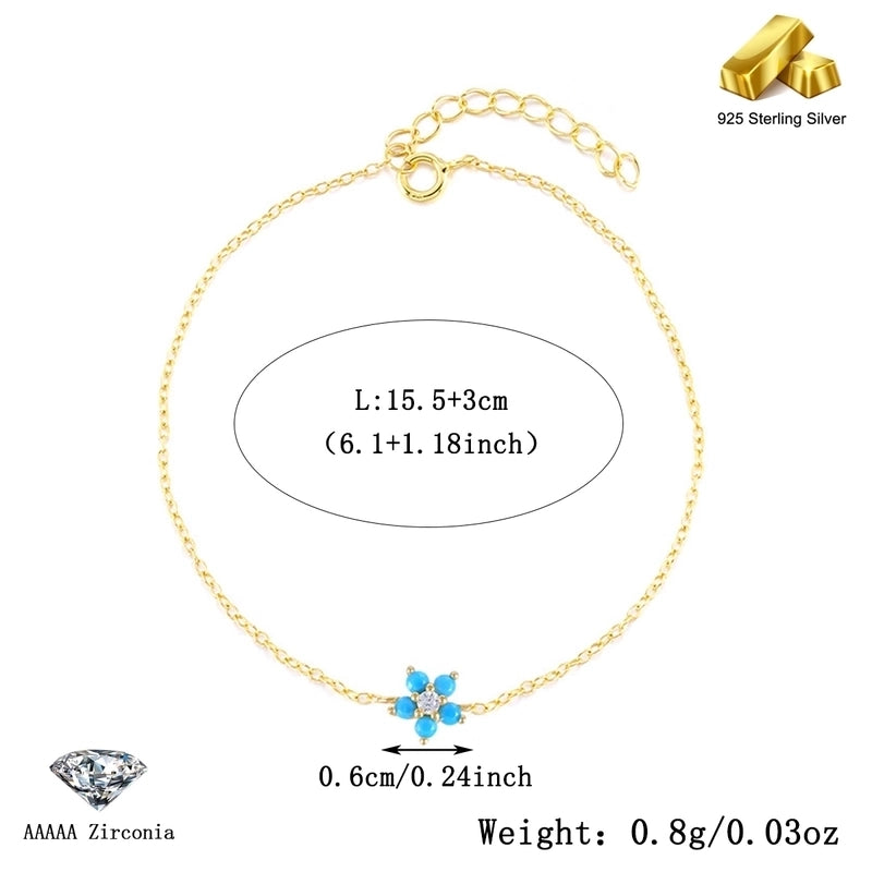 925 Sterling Silver Bracelets Elegant Minimalist