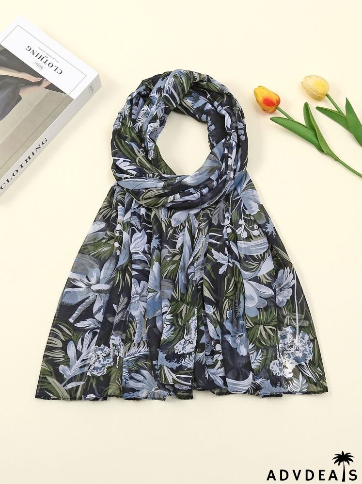 Floral Pattern Scarf