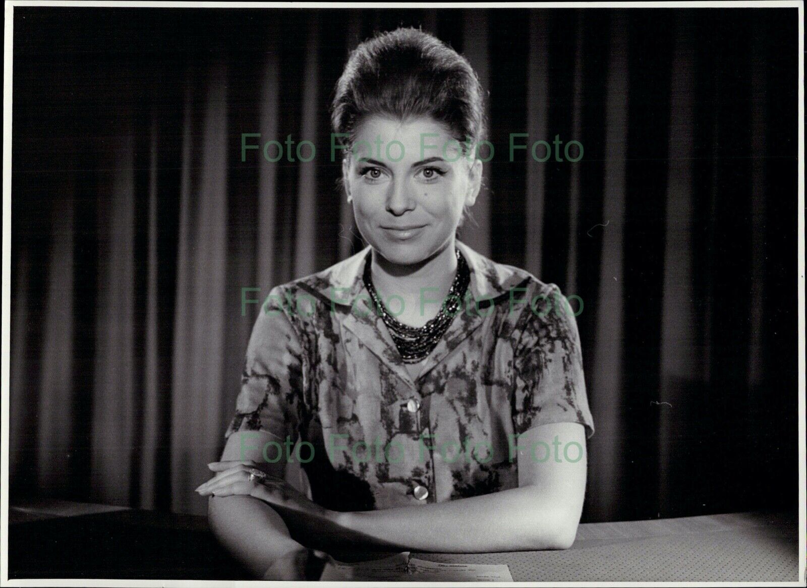 Edith Grobleben TV Vintage Presse Foto R?hnert (UN-207