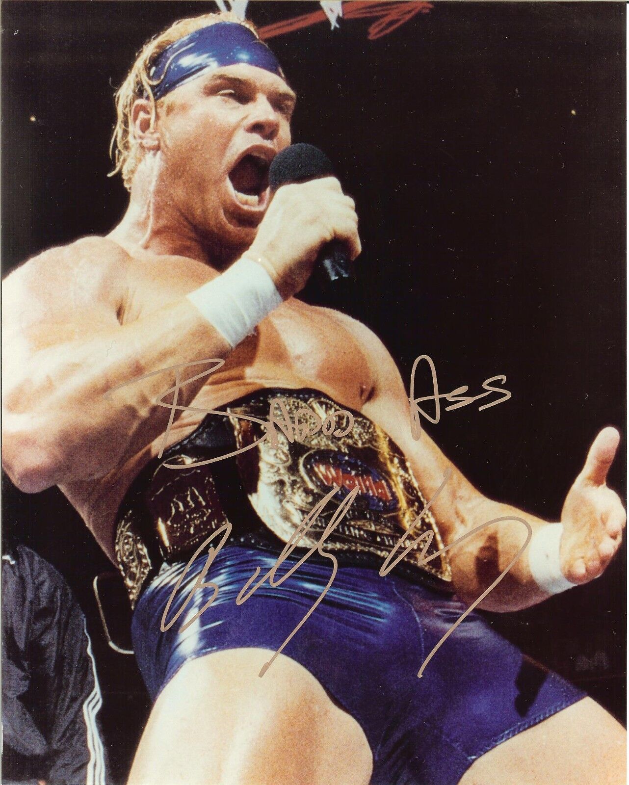 Billy Gunn autographed 8x10 #4  Shipping