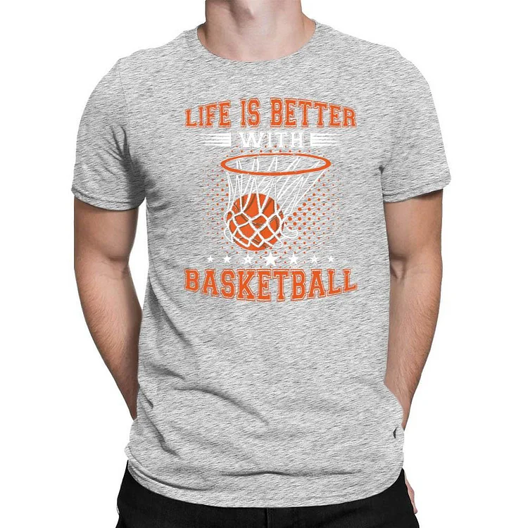 Life is Better with Basketball Men's T-shirt-Annaletters