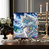 Framed Diamond Painting - Special Shaped - Wolf (25x25cm)