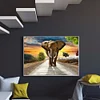 Diamond Painting -DIY Round Drill African Elephant