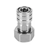 Garden Hose to Mini Power Washer Adapter Stainless Steel Leak-Proof Adapter 3/4 GHT to 1/4 Quick Connector for Car Wash & Outdoor Cleaning