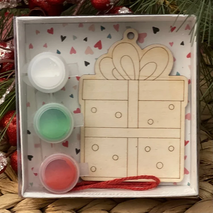 DIY Ornament Kit, Kids Ornament Kit, Paint Your Own Ornament, Gift Ornament