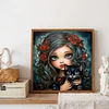 Diamond Painting -DIY Round Drill Girl&Cat