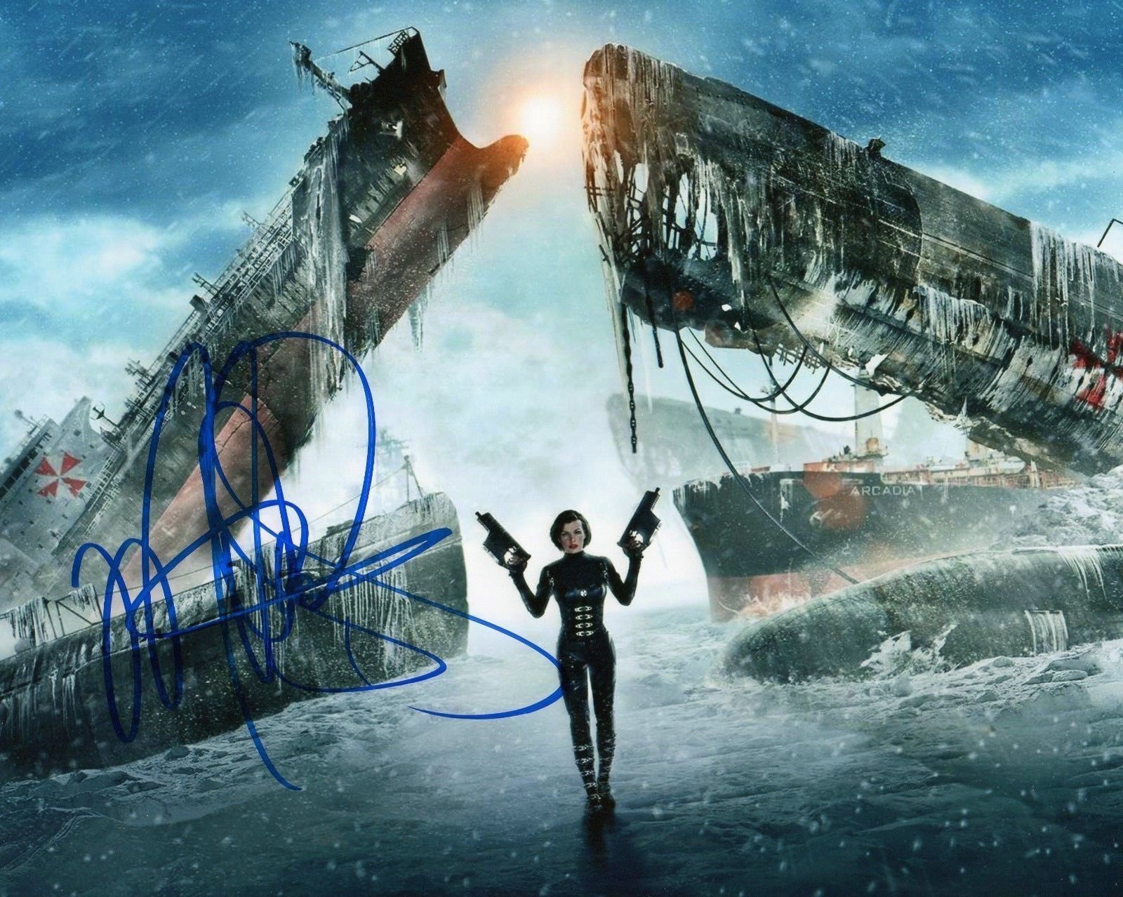 MILLA JOVOVICH AUTOGRAPHED SIGNED A4 PP POSTER Photo Poster painting PRINT 7