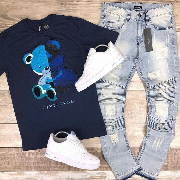 New Arrival Fashion Men's Print T-shirt 4bc7