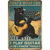 Guitar Cat - Vintage Metal Signs(12*16Inch) - Cat