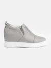 Women Faux Suede Wedge heel Sneakers Slip on Breathable Shoes