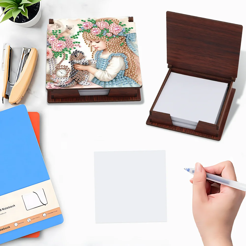 DIY Girl Diamond Painting Note Box Paper 160 Sheets of Paper for DIY Art Craft