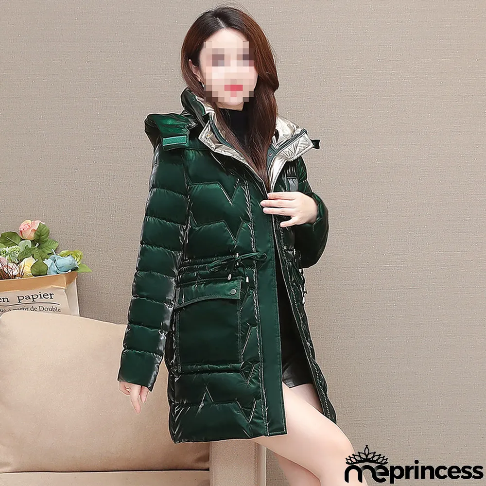 Women Shiny Warm Padded Jacket