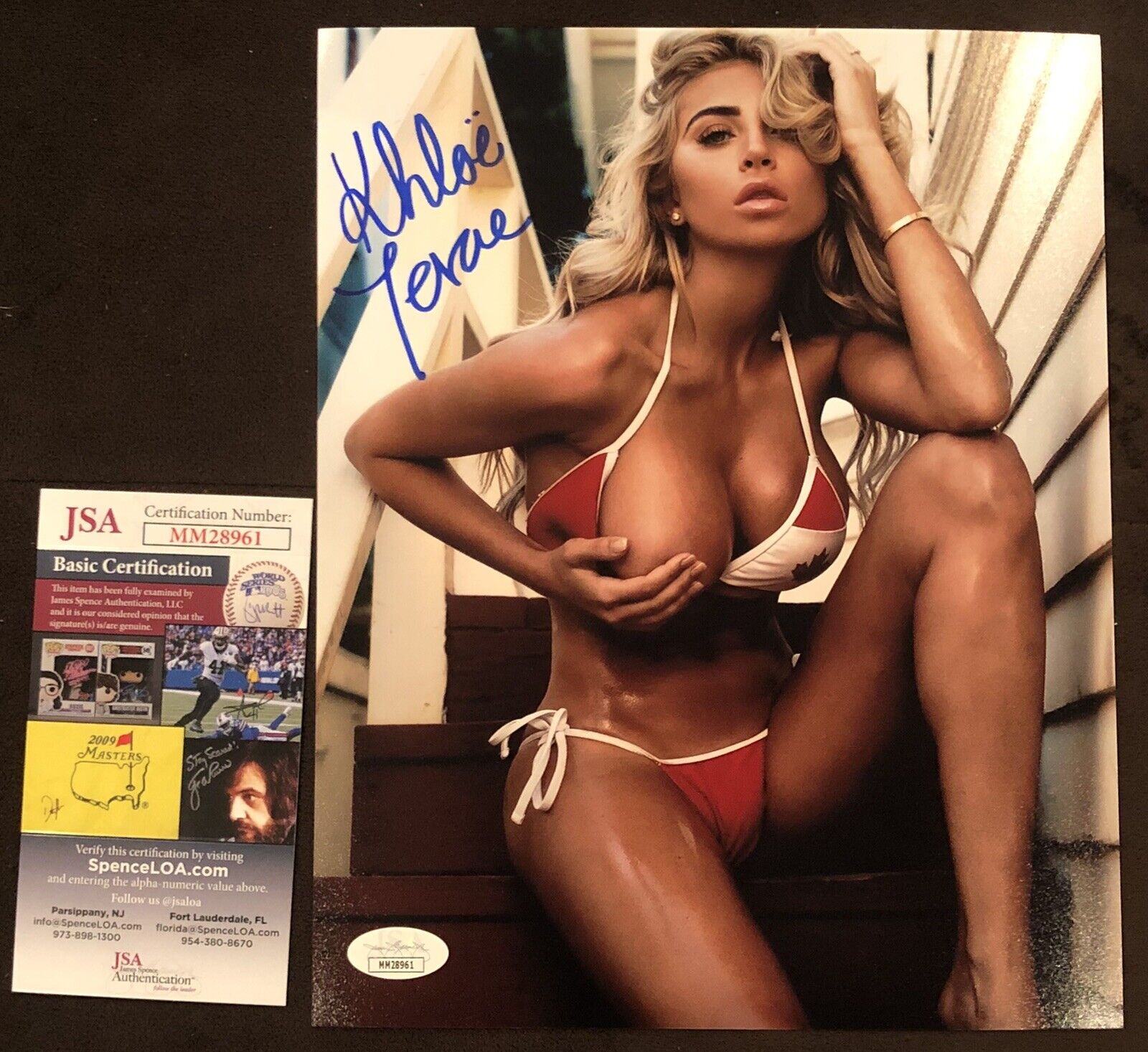 Khloe Terae Signed 8x10 Photo Poster painting ADULT STAR AUTOGRAPH Penthouse JSA Rare