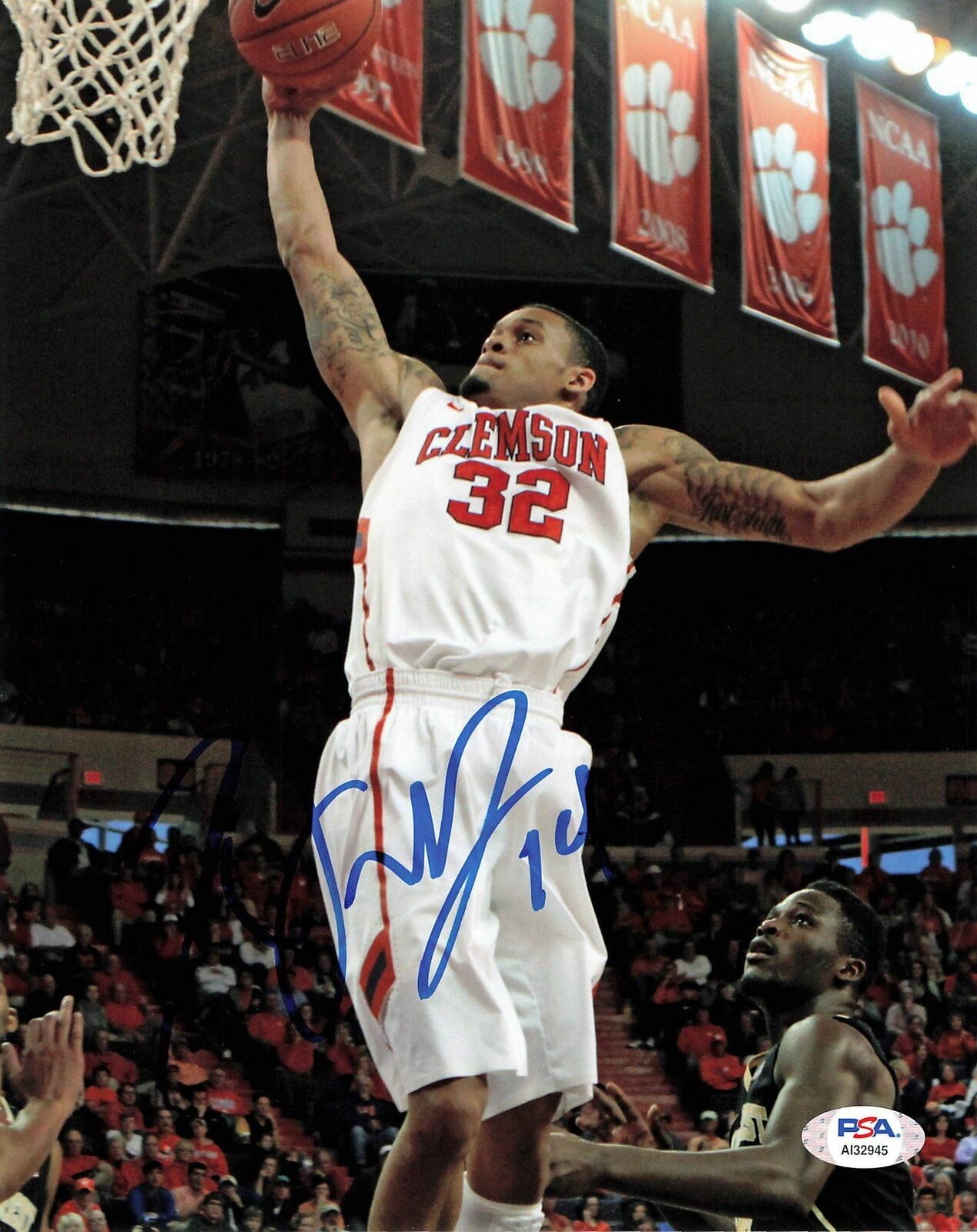 KJ McDaniels signed 8x10 Photo Poster painting PSA/DNA Clemson Autographed