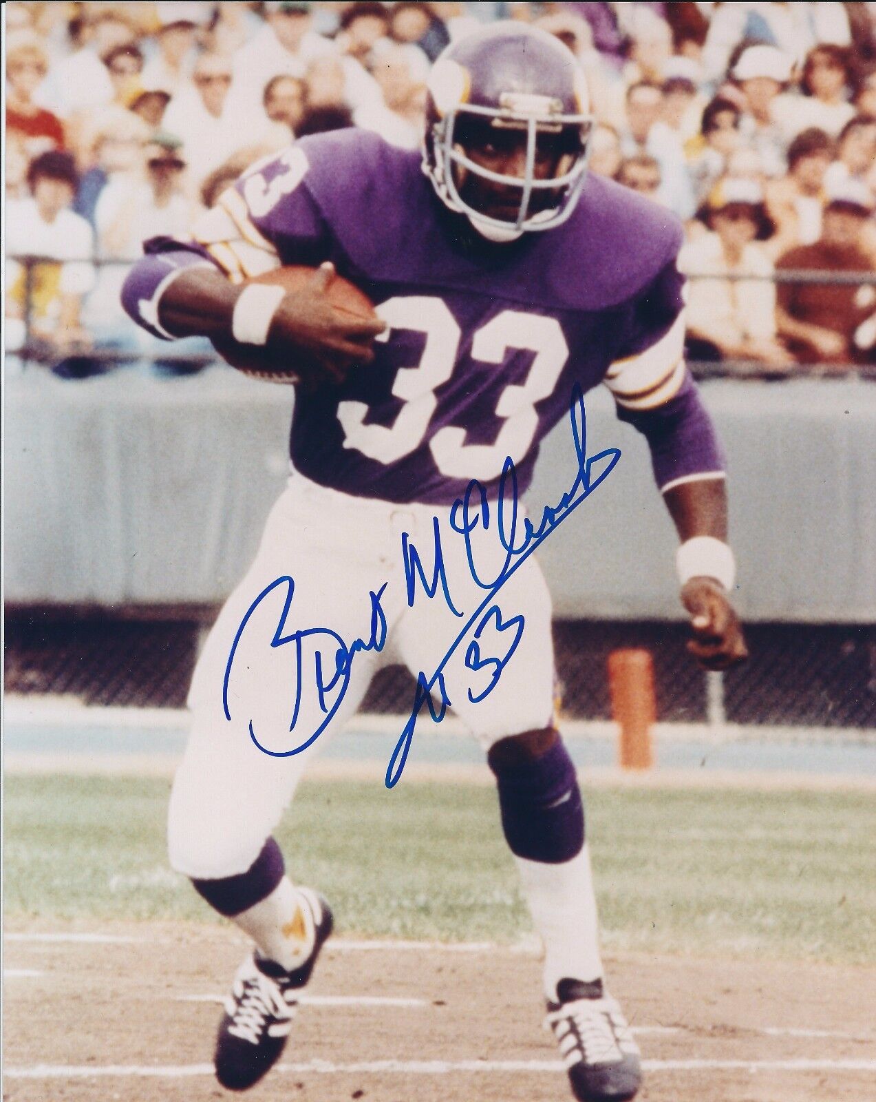 Signed 8x10 BRENT MCCLANAHAN Minnesota Vikings Autographed Photo Poster painting - w/COA