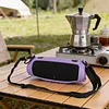 Silicone Case Fit for JBL Charge 6 Wireless BT Speakers Travel Carrying Sleeve with Carabiner and Shoulder Strap Protective Soft Skin
