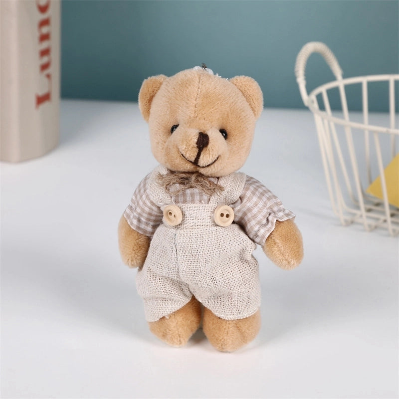 Cute Bear PP Cotton Unisex Bag Pendant Keychain