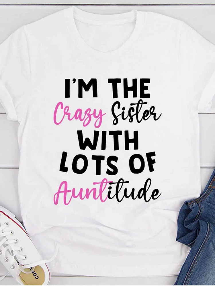 Bestdealfriday I'm The Crazy Sister T-Shirt