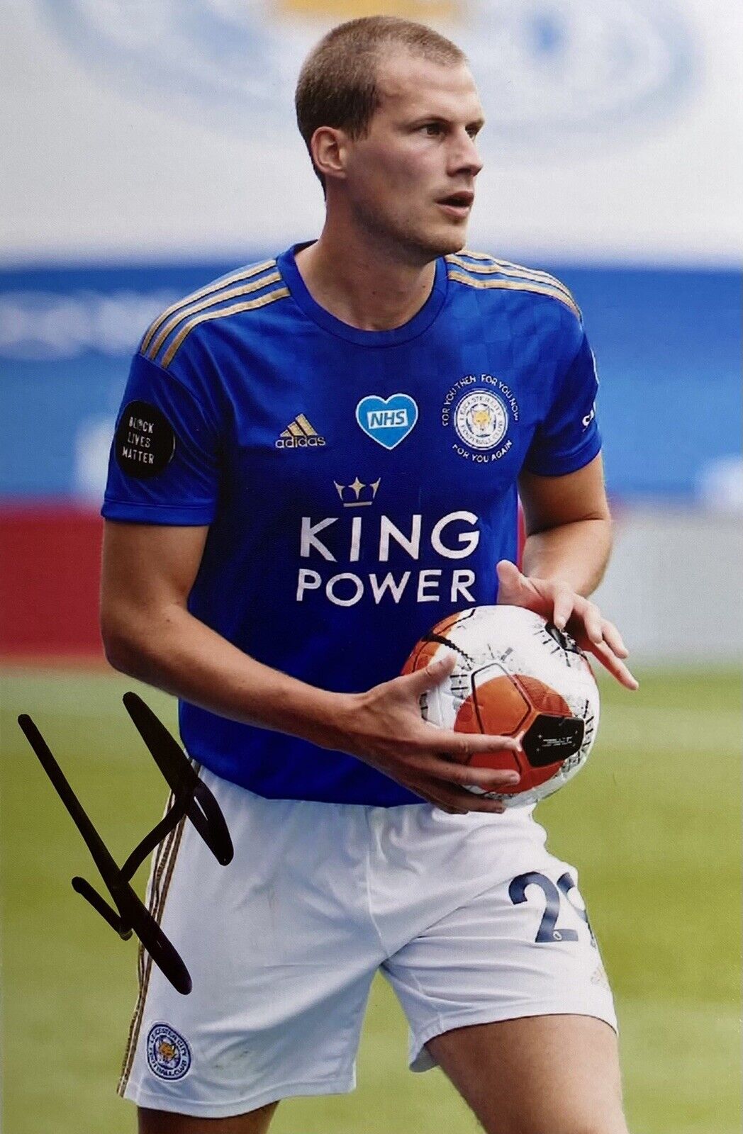 Ryan Bennett Genuine Hand Signed Leicester City 6X4 Photo Poster painting