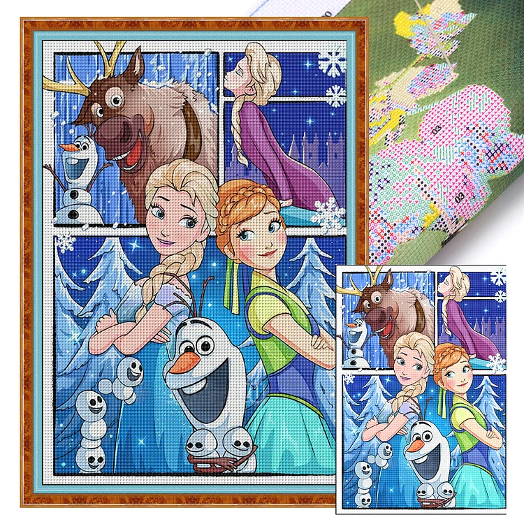 Disney Frozen - Printed Cross Stitch 11CT 50*70CM